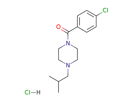 1-(p-클로로벤조일)-4-이소부틸피페라진 염산염