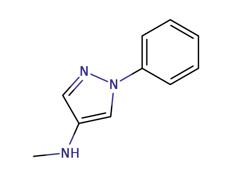 Molecular Structure of 19730-17-7 (4-(Methylamino)-1-phenylpyrazole)