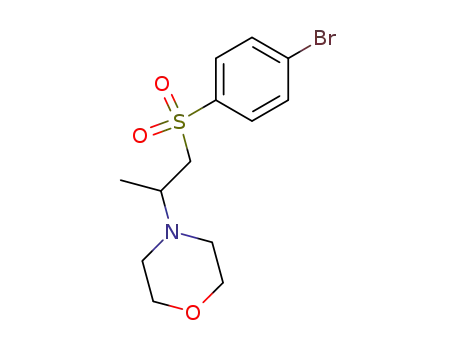 4-bromophenyl 2-(4-morpholinyl)propyl sulfone