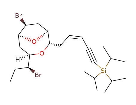 {5-[7-bromo-4-(1-bromo-propyl)-3,9-dioxa-bicyclo[4.2.1]non-2-yl]-pent-3-en-1-ynyl}-triisopropyl-silane