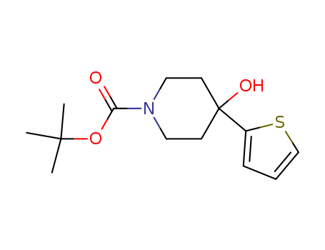 1-Piperidinecarboxylic acid,4-hydroxy-4-(2-thienyl)-,1,1-dimethylethyl ester