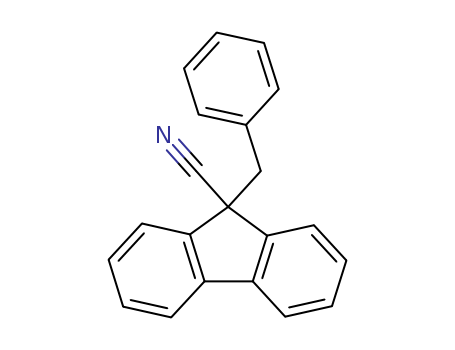 9H-Fluorene-9-carbonitrile,9-(phenylmethyl)- cas  19656-59-8