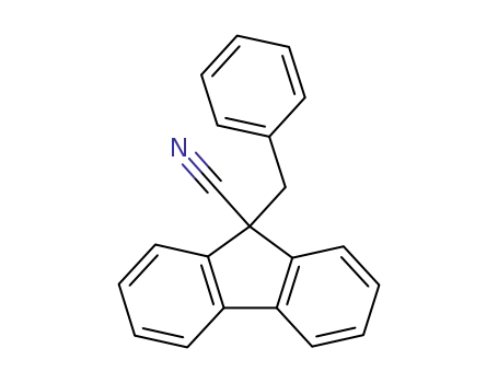 Molecular Structure of 19656-59-8 (9-benzyl-9H-fluorene-9-carbonitrile)