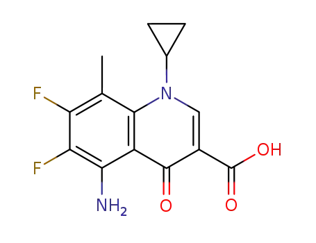 5-Amino-1-cyclopropyl-6,7-difluoro-8-methyl-4-oxo-1,4-dihydroquinoline-3-carboxylic acid