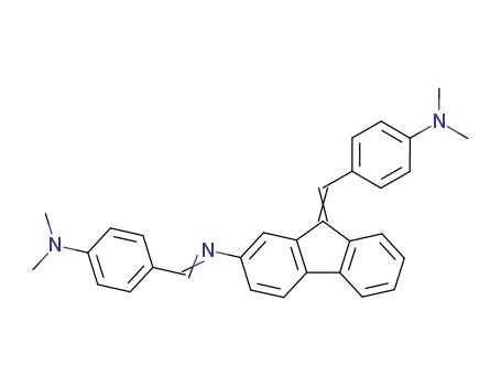 Molecular Structure of 19661-40-6 (4-[[9-[(4-dimethylaminophenyl)methylidene]fluoren-2-yl]iminomethyl]-N, N-dimethyl-aniline)