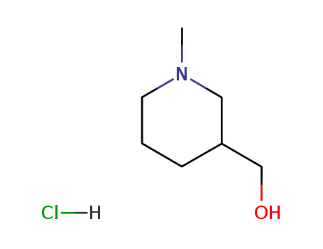 Molecular Structure of 16779-86-5 (3-PiperidineMethanol, 1-Methyl-, hydrochloride)