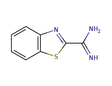 Molecular Structure of 195066-20-7 (2-Benzothiazolecarboximidamide(9CI))