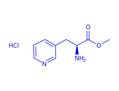 Molecular Structure of 197088-84-9 ((R)-2-AMINO-3-PYRIDIN-3-YL-PROPIONIC ACID METHYL ESTER 2 HCL)
