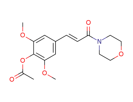 4-[3-(4-acetoxy-3,5-dimethoxy-phenyl)-acryloyl]-morpholine