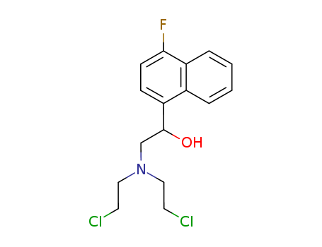1-Naphthalenemethanol, a-[[bis(2-chloroethyl)amino]methyl]-4-fluoro-