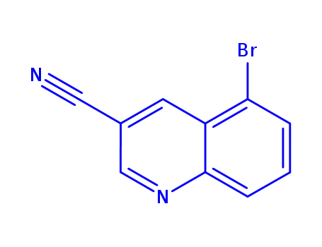 Molecular Structure of 1974296-18-8 (5-bromoquinoline-3-carbonitrile)