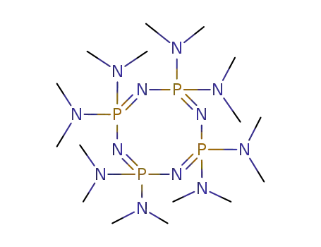 Molecular Structure of 1678-56-4 (2,2,4,4,6,6,8,8-Octakis(dimethylamino)-1,3,5,7-tetraaza-2,4,6,8-tetraphospha(V)cyclooctane-1,3,5,7-tetrene)