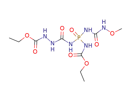 Diethyl 3-(((carboxyamino)(3-methoxyureido)phosphinyl)carbamoyl)carbazate