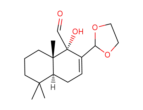 (1S,4aS,8aS)-2-(1,3-dioxolan-2-yl)-1,4,4a,5,6,7,8,8a-octahydro-1-hydroxy-5,5,8a-trimethyl-1-naphthalenecarboxaldehyde