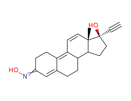 Molecular Structure of 19636-23-8 (3-Oxidido 17-alpha-ethynyl 17-beta-hydroxy estra-4,9,11-triene [French ])