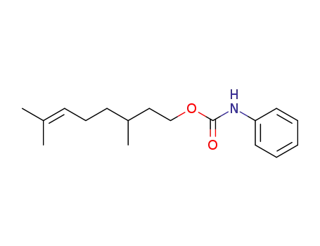 Molecular Structure of 16930-36-2 (3,7-dimethyloct-6-en-1-yl phenylcarbamate)