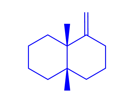 Molecular Structure of 16887-27-7 (4a,8a-dimethyl-1-methylidenedecahydronaphthalene)