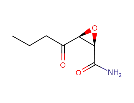 Molecular Structure of 142959-87-3 (Oxiranecarboxamide, 3-(1-oxobutyl)-, cis- (9CI))