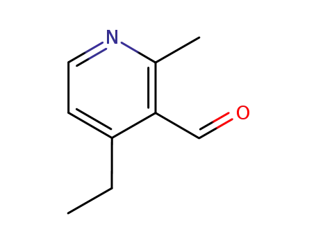 Molecular Structure of 168072-33-1 (3-Pyridinecarboxaldehyde, 4-ethyl-2-methyl- (9CI))