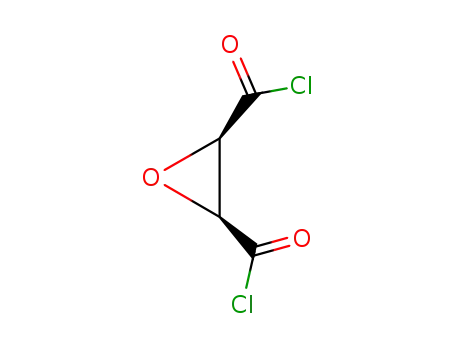 Molecular Structure of 22734-81-2 (2,3-Oxiranedicarbonyl dichloride, (2R,3R)-rel- (9CI))