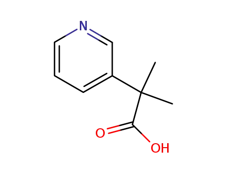 Molecular Structure of 169253-35-4 (2-Methyl-2-(3-pyridinyl)propanoic acid)