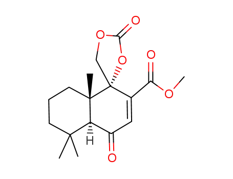 methyl (4S,4a'S,8a'S)-4'a,5',6',7',8',8'a-hexahydro-5',5',8'a-trimethyl-2,2'-dioxospiro<1,3-dioxolane-4,1'(4'H)-naphthalene>-2'-carboxylate