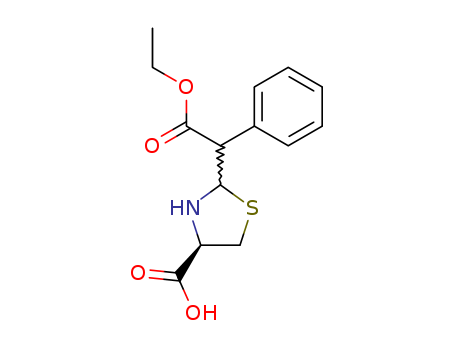 2-Thiazolidineaceticacid, 4-carboxy-a-phenyl-,2-ethyl ester