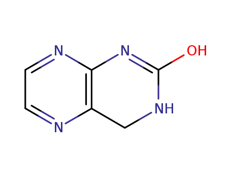Molecular Structure of 16878-89-0 (2-Pteridinol, 3,4-dihydro- (7CI,8CI))