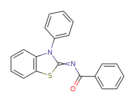 Molecular Structure of 19617-24-4 (N-(3-phenyl-1,3-benzothiazol-2(3H)-ylidene)benzamide)