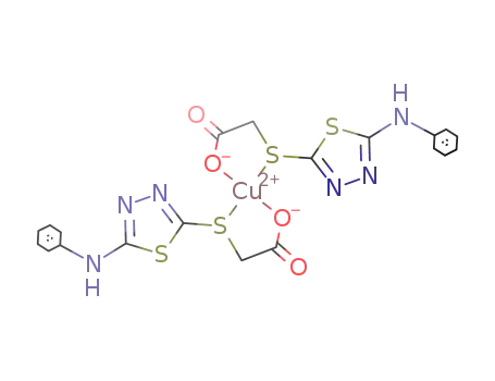 [Cu(C<sub>2</sub>N<sub>2</sub>S(NHC<sub>6</sub>H<sub>5</sub>)SCH<sub>2</sub>COO)2]