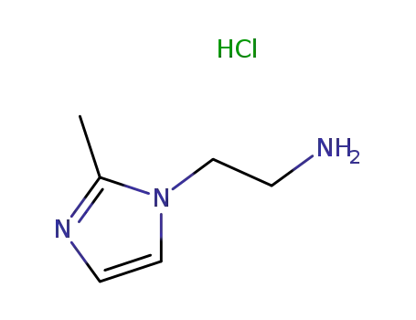 Molecular Structure of 167298-64-8 (1H-IMidazole-1-ethanaMine, 2-Methyl-, hydrochloride)