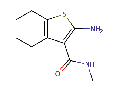 Molecular Structure of 38201-62-6 (2-AMINO-N-METHYL-4,5,6,7-TETRAHYDRO-1-BENZOTHIOPHENE-3-CARBOXAMIDE)
