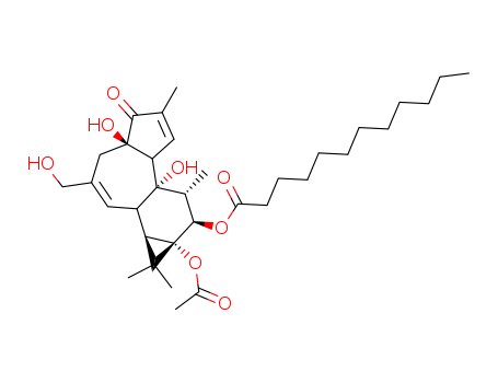 Dodecanoic acid, 9a-(acetyloxy)-1a,1b,4,4a,5,7a,7b,8,9,9a-decahydro-4a,7b-dihydroxy-3-(hydroxymethyl)-1,1,6,8-tetramethyl-5-oxo-1H-cyclopropa[3,4]benz[1,2-e]azulen-9-yl ester, [1aR-(1aa,1bb,4ab,7aa,7b
