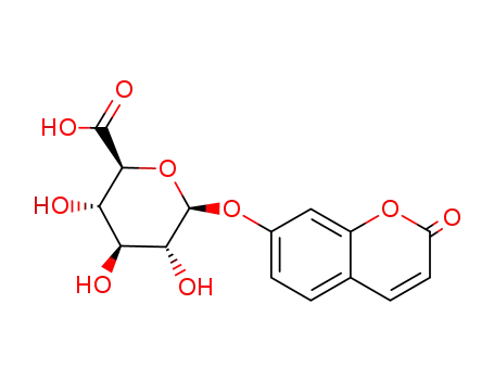 Molecular Structure of 66695-14-5 (7-HYDROXY COUMARIN GLUCURONIDE)