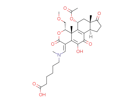 6-{[(1S,10R,11R,13S,14R)-11-Acetoxy-6-hydroxy-1-methoxymethyl-10,13-dimethyl-3,7,17-trioxo-1,7,10,11,12,13,14,15,16,17-decahydro-2-oxa-cyclopenta[a]phenanthren-(4Z)-ylidenemethyl]-methyl-amino}-hexanoic acid