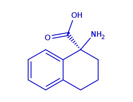 Molecular Structure of 197381-49-0 (1-Naphthalenecarboxylicacid,1-amino-1,2,3,4-tetrahydro-,(R)-(9CI))