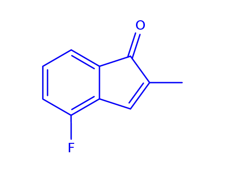 Molecular Structure of 195004-64-9 (1H-Inden-1-one,4-fluoro-2-methyl-(9CI))