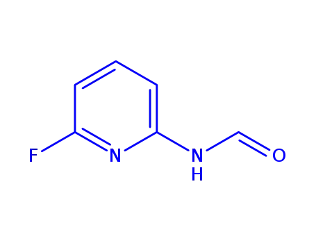 Molecular Structure of 198896-10-5 (Formamide, N-(6-fluoro-2-pyridinyl)- (9CI))