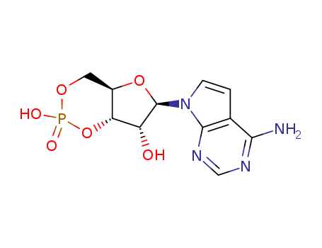 7H-Pyrrolo[2,3-d]pyrimidin-4-amine,7-(3,5-O-phosphinico-b-D-ribofuranosyl)- (9CI)                                                                                                                       
