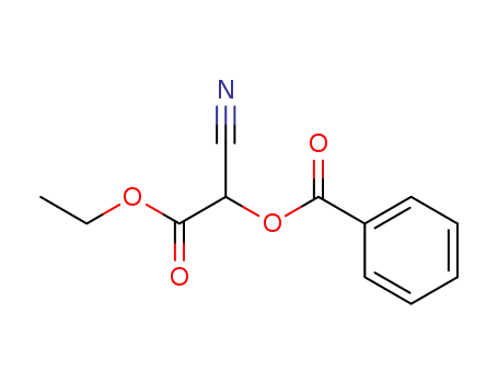 Molecular Structure of 19788-59-1 ((Benzoyloxy)cyanoacetic acid ethyl ester)