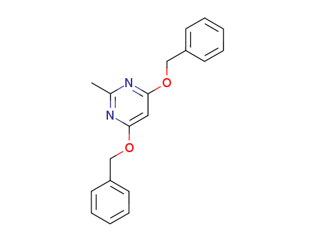 Pyrimidine,2-methyl-4,6-bis(phenylmethoxy)- cas  1685-05-8