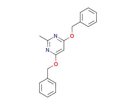 Molecular Structure of 1685-05-8 (4,6-bis(benzyloxy)-2-methylpyrimidine)