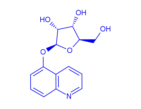 Molecular Structure of 195386-02-8 (.beta.-D-Ribofuranoside, 5-quinolinyl)