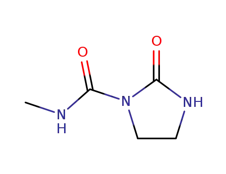 Molecular Structure of 16813-32-4 (N-methyl-2-oxoimidazolidine-1-carboxamide)