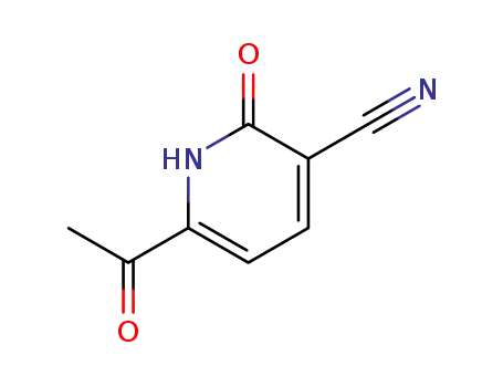 Molecular Structure of 19841-84-0 (3-Pyridinecarbonitrile, 6-acetyl-1,2-dihydro-2-oxo- (9CI))