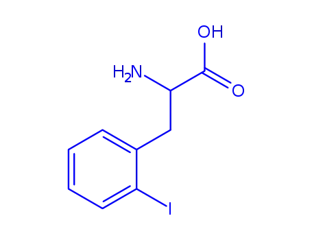 Molecular Structure of 1986-86-3 (2-IODO-DL-PHENYLALANINE)