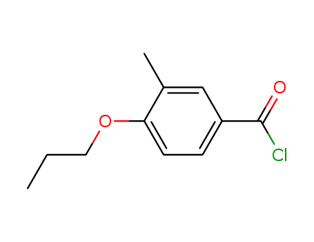 Molecular Structure of 91552-45-3 (m-Toluoyl chloride, 4-propoxy- (7CI))