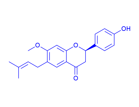 2-(4-hydroxyphenyl)-7-methoxy-6-(3-methylbut-2-enyl)-2,3-dihydrochromen-4-one