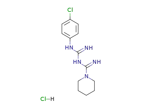 N-((p-클로로페닐)아미디노)-1-피페리딘카르복스아미딘 염산염