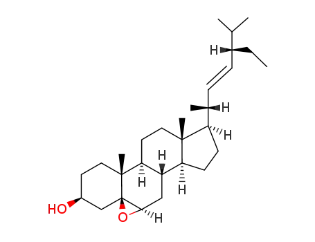 Molecular Structure of 132746-54-4 ((22E)-5β,6β-epoxystigmast-22-en-3β-ol)